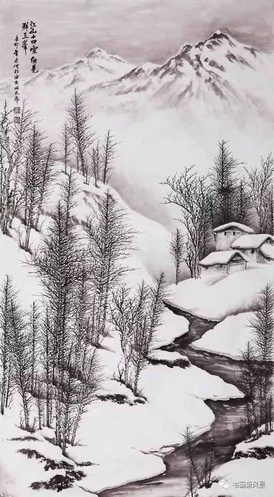 最温暖的36幅雪景画送给大家!_微国画_零二七艺考