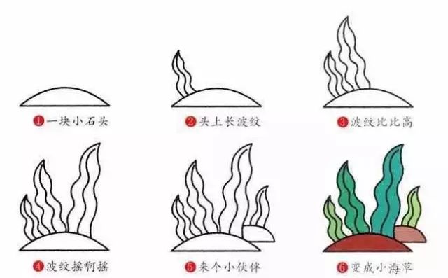 简笔画大全超多海洋生物陆地动物植物简笔画教程太赞了