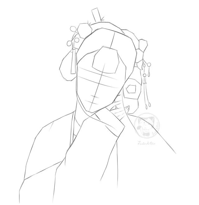 素描古风教程|美人泪痕湿,我见犹怜.