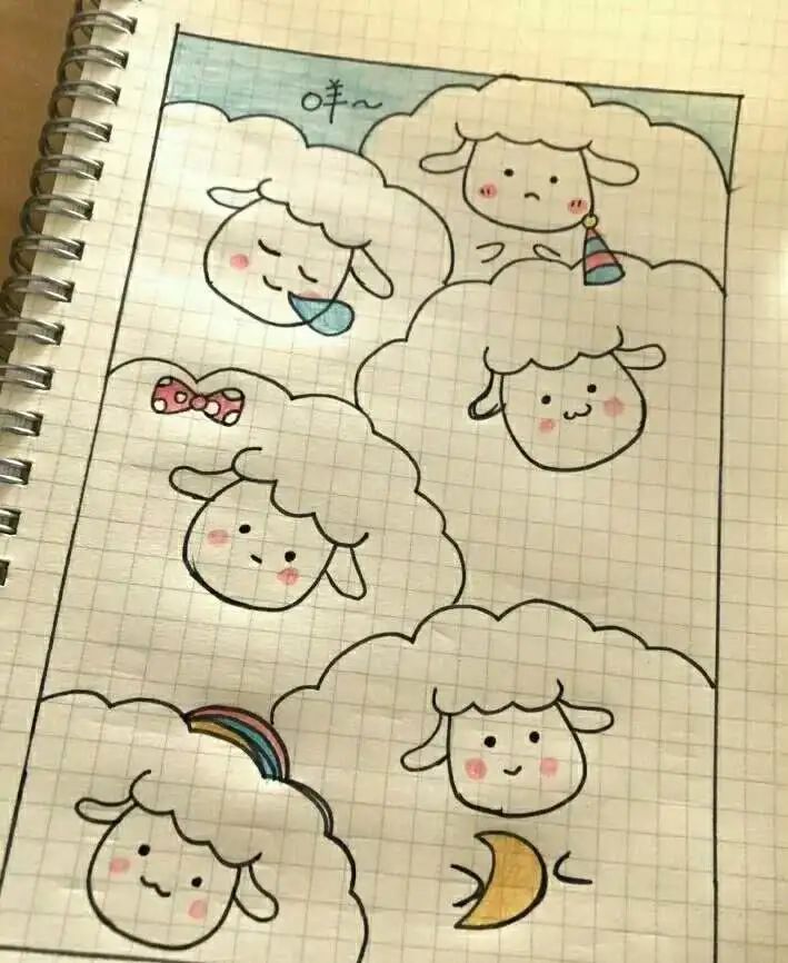 今日份超治愈简笔画