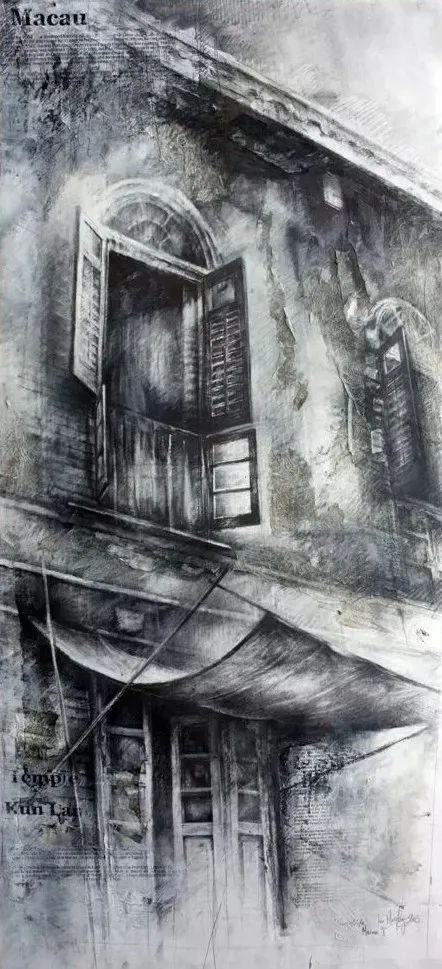 ian murphy的素描风景,没有颜色也好看!