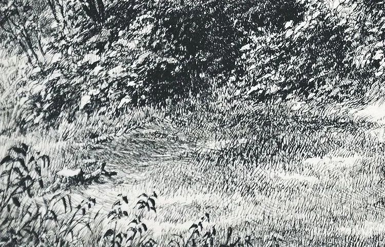 走一波素描风景,领略山川河流的自然风光素描