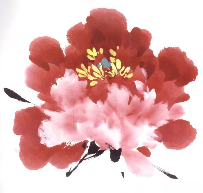 六种牡丹花头画法,一学就会!_国画教程大全_零二七艺考