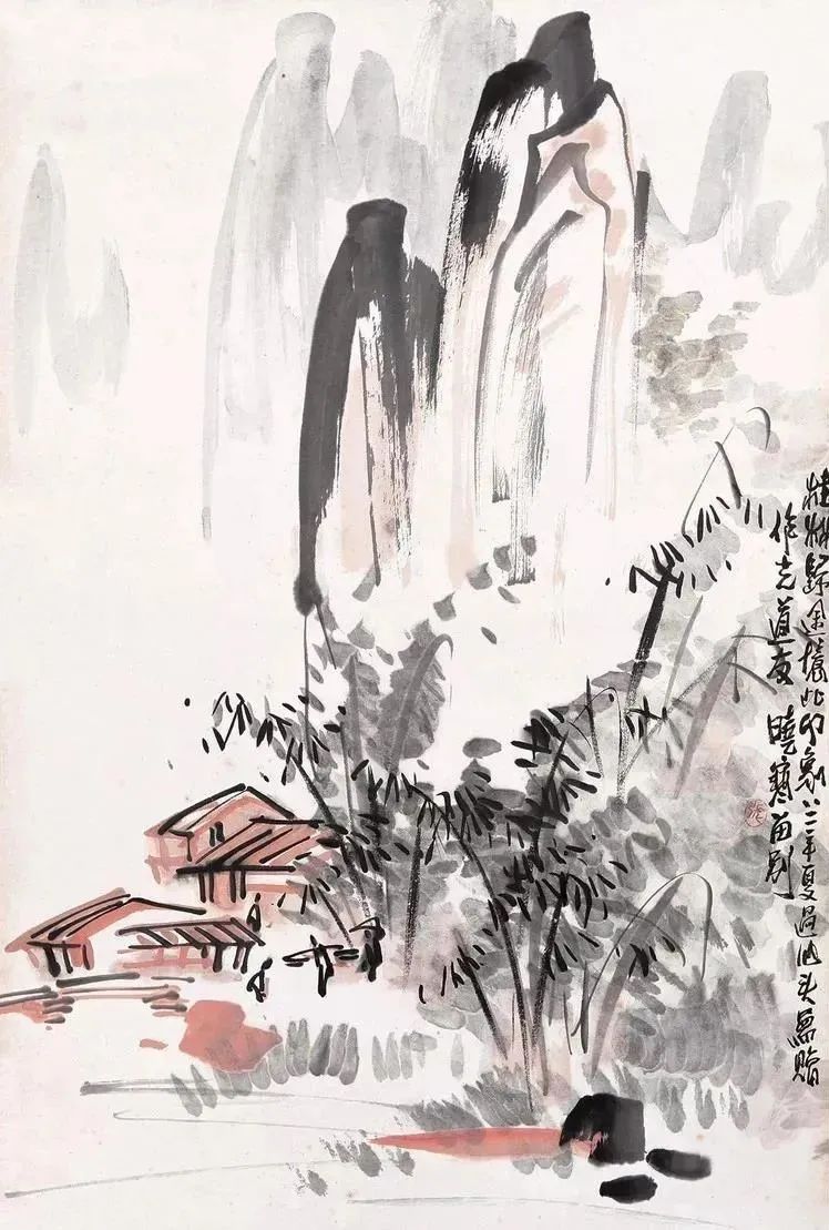一组极简山水,尽得天趣