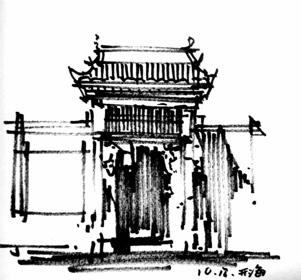 手绘平遥古镇每一笔都是历史的痕迹通过画回望过去