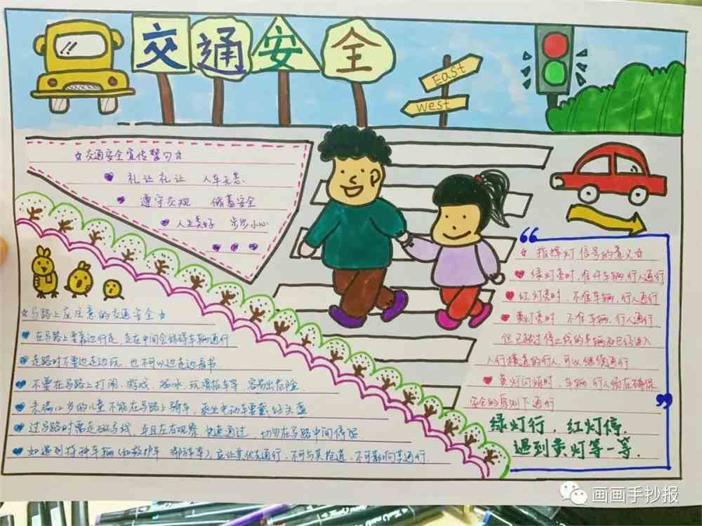 文明出行从我们自己做起,一组文明出行手抄报合集来啦
