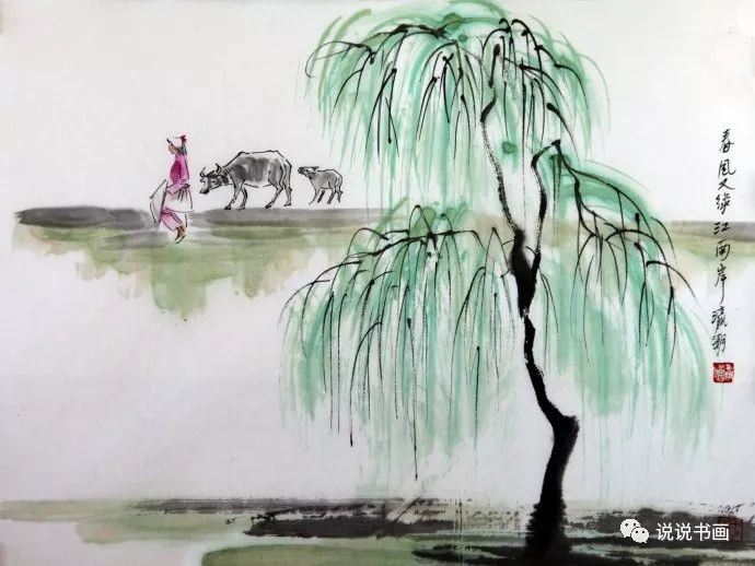 杏花烟雨江南,淡淡的水,淡淡的墨,如诗如画