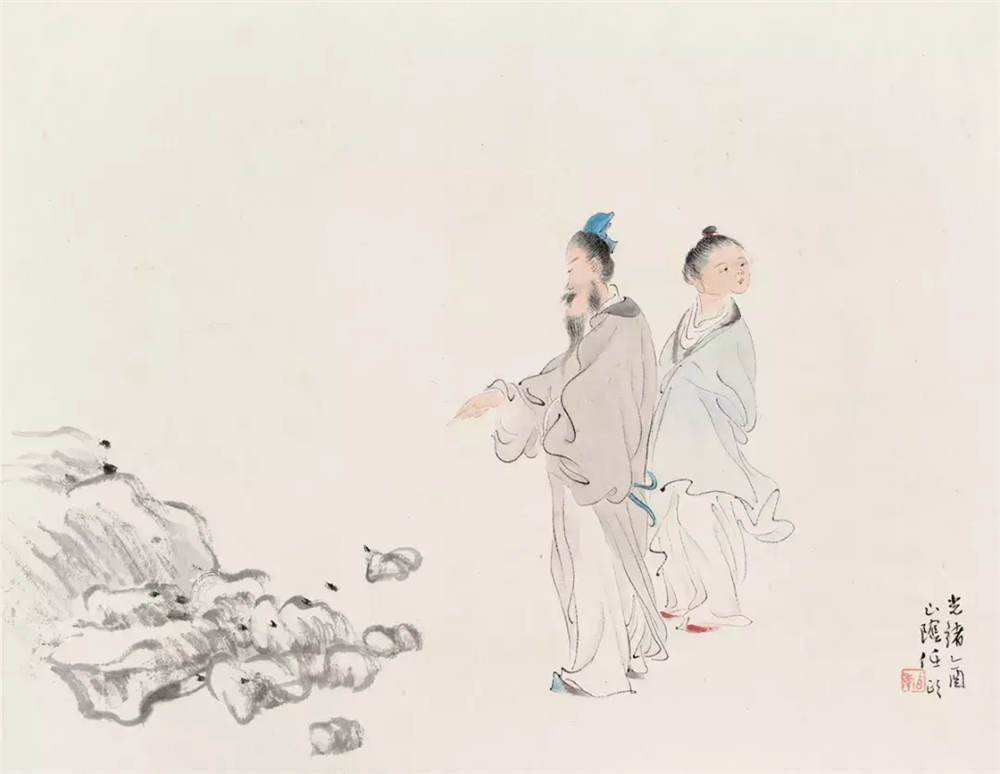 任伯年画人物线条无人超越
