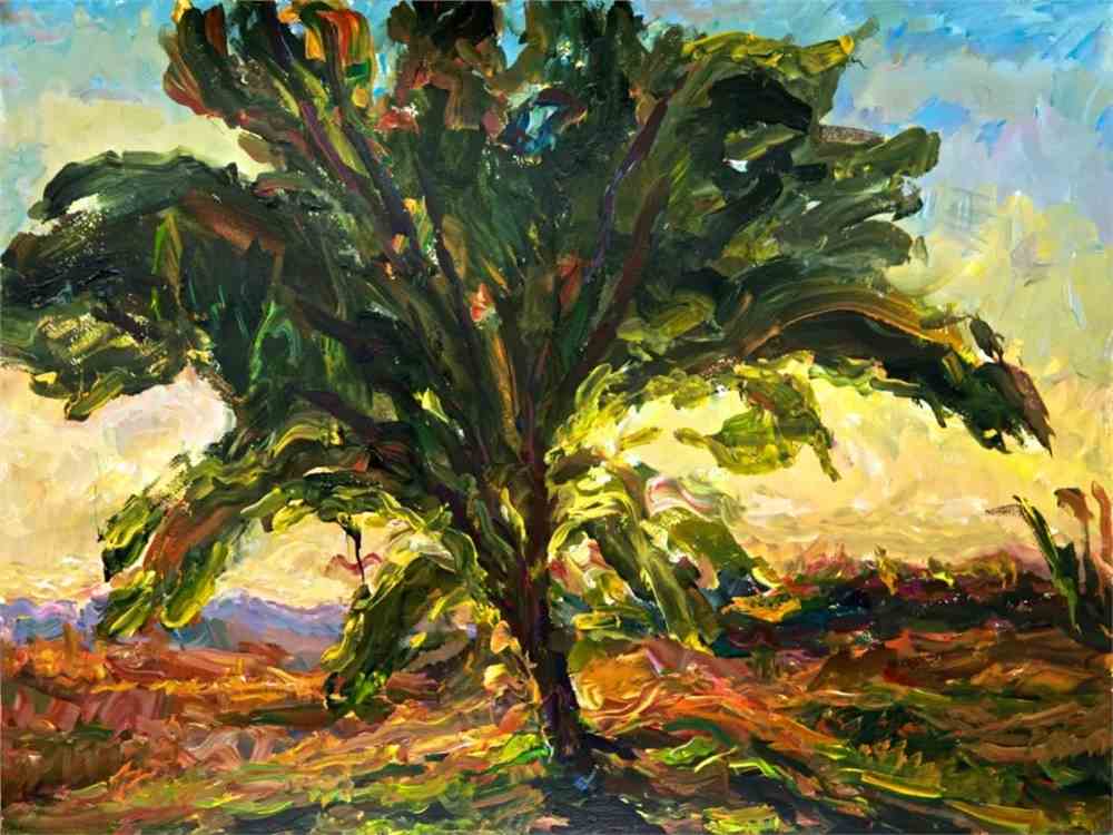 《一颗树》 46x61cm 纸本丙烯 2020