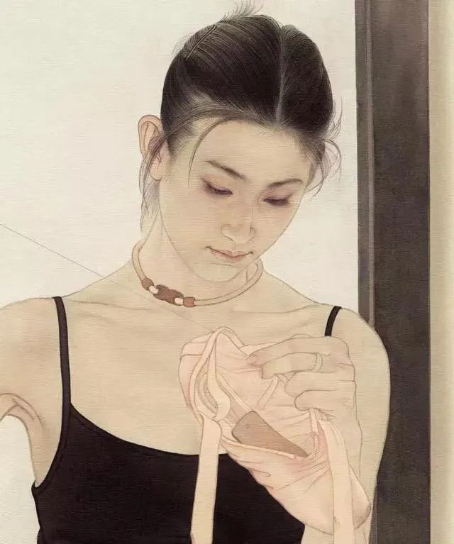何家英画美女:只有被模仿,从未被超越!