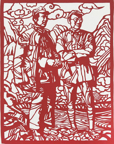 剪纸:《战术跃迁》              该作品已入选2021年广东工艺美术