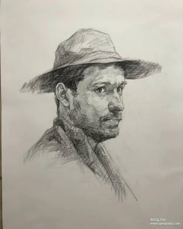 素描人像优秀范画欣赏,超实用的学习素描头像素材