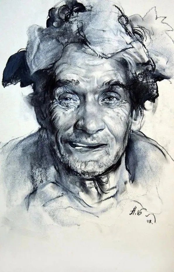 很棒的素描人物美术作品集大师级素描人物临摹素材