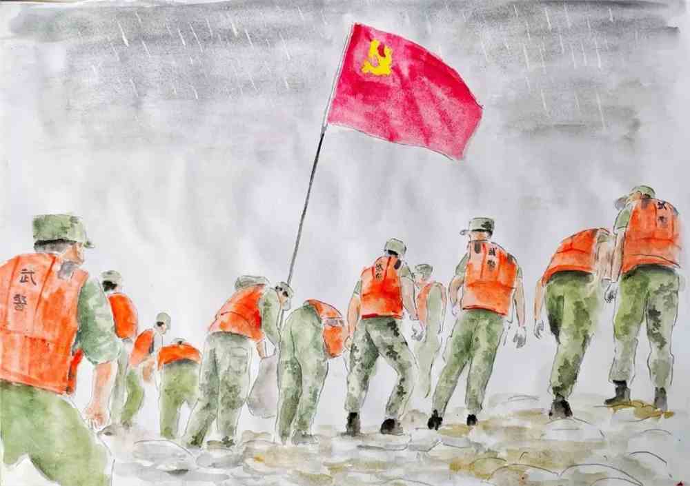 刘歌《逆行》赵雪凡《风豫同州》张辽《方舟》孙小红《致敬抗洪战士》