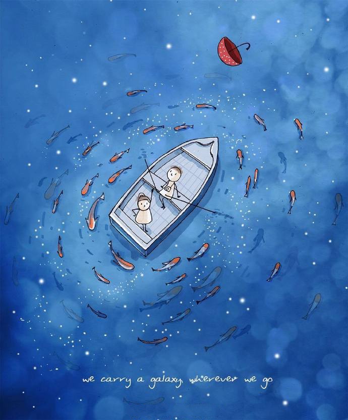 温暖治愈系手绘插画图片一组图温暖你的心