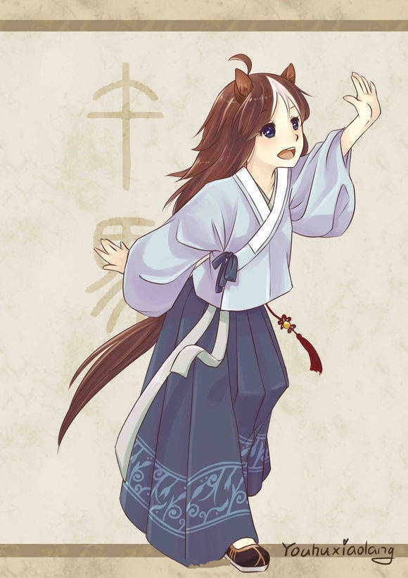 12生肖拟人汉服系列插画欣赏,超萌超可爱的汉服姑娘