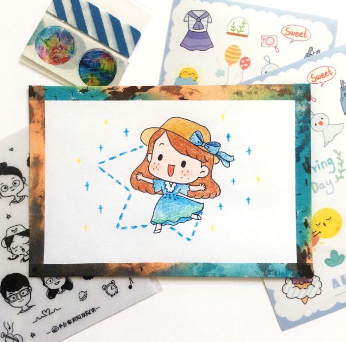手帐简笔画q版人物萌翻你的手帐简笔画