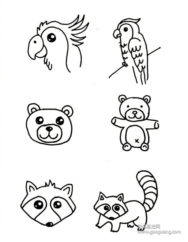 小动物手绘简笔画简笔画动物图片大全