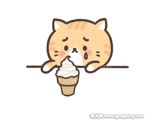 吃货猫咪简笔画图片猫咪简笔画图片集