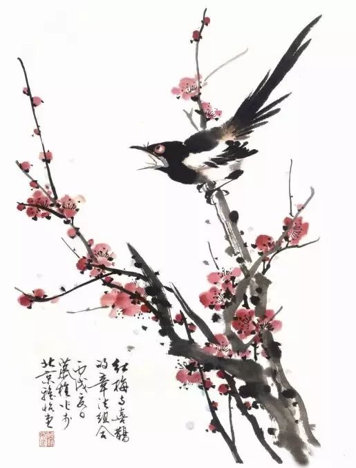 图文教程:写意麻雀,喜鹊画法