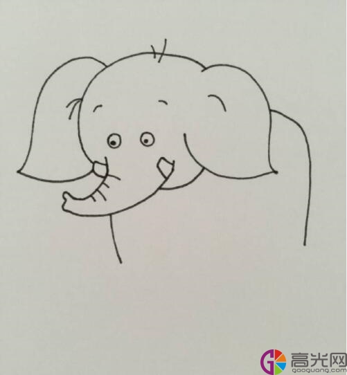 简单的大象简笔画步骤图老鼠和大象简笔画教程