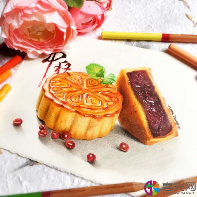 中秋月饼怎么画最好看创意月饼画法步骤图