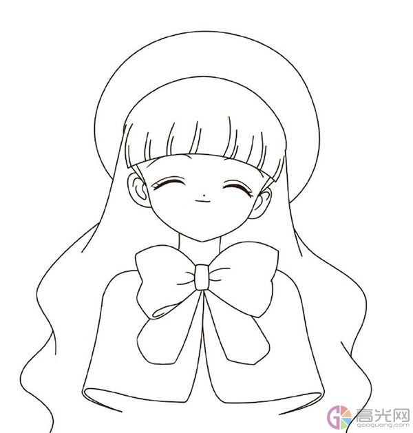 大道寺知世简笔画教程魔卡少女樱知世怎么画