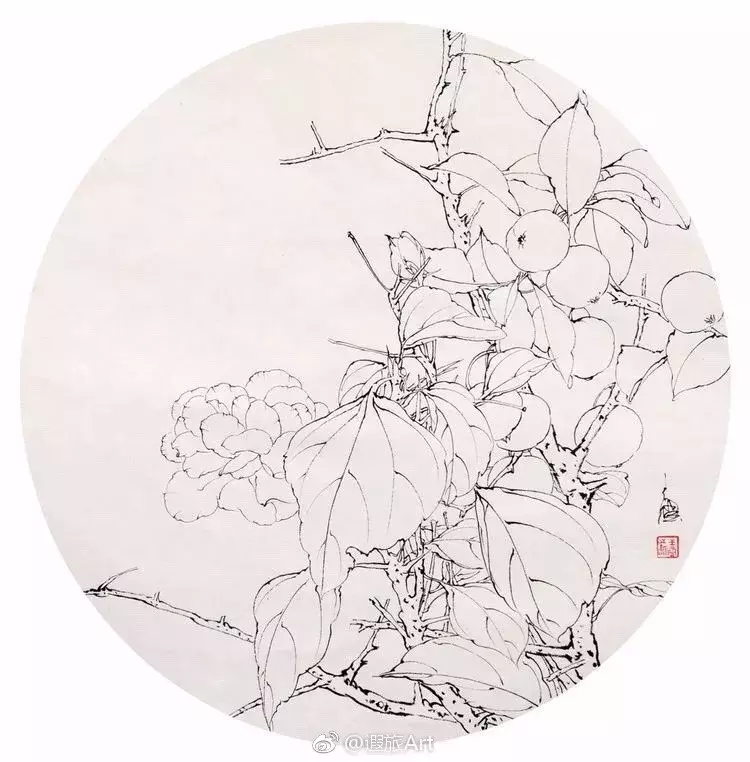 岁月静好临摹步骤_中国画_零二七艺考