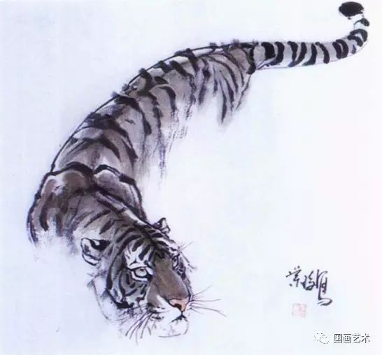 写意虎画法