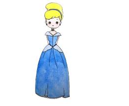 灰姑娘简笔画图片大全画法步骤详解卡通人物简笔画