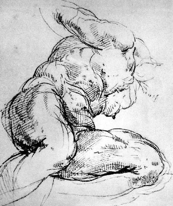素描干货米开朗基罗经典素描稿