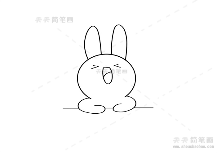 简笔画超萌小兔子卡通画法步骤教程简单又可爱的萌萌哒小兔子简笔画