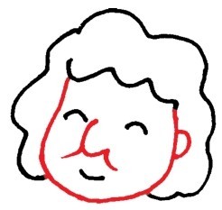 奶奶色铅笔简笔画画法步骤人物简笔画简笔画作品大全
