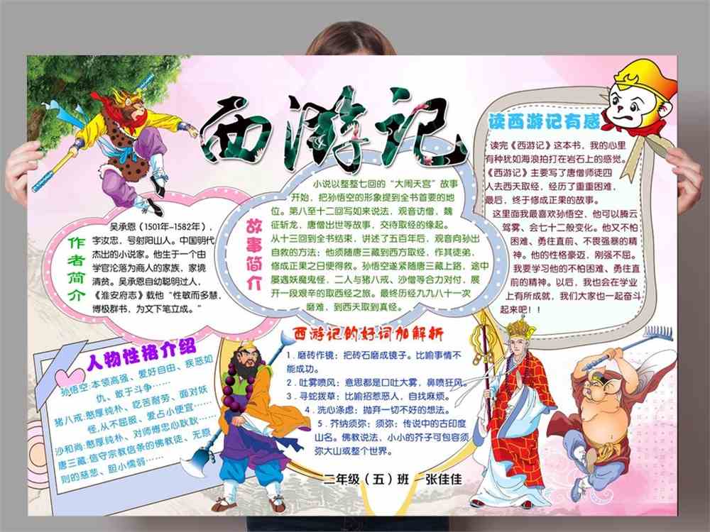 从西游记看世界西游记手抄报
