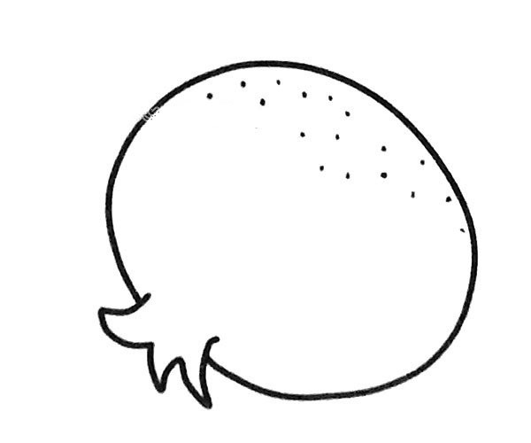 两张石榴简笔画图片简笔画图片大全