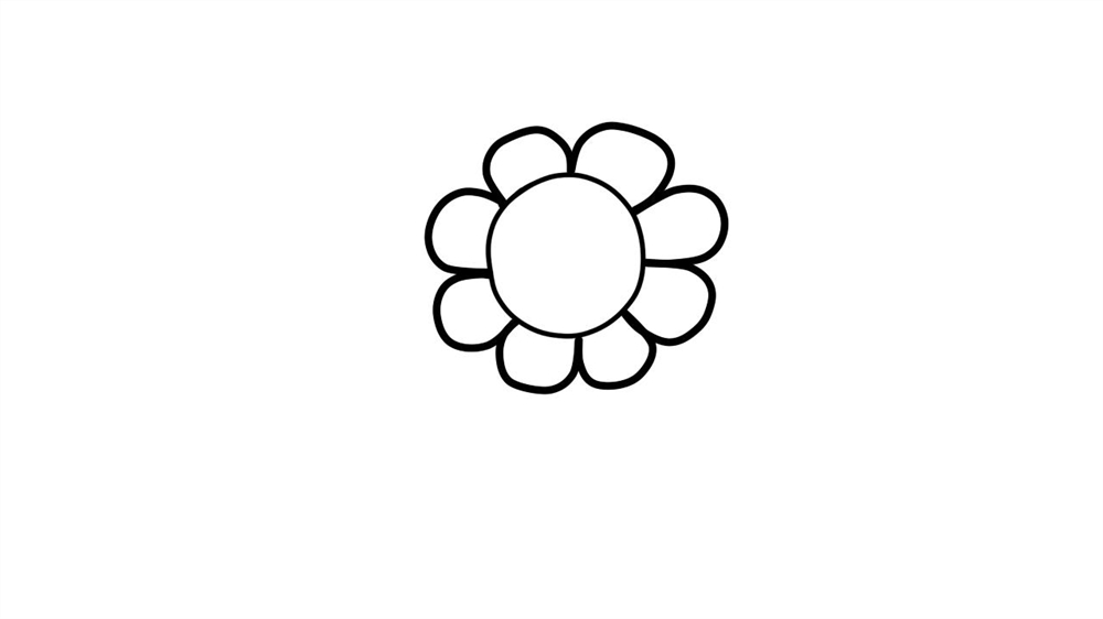 向日葵简笔画向着太阳微微笑太阳简笔画