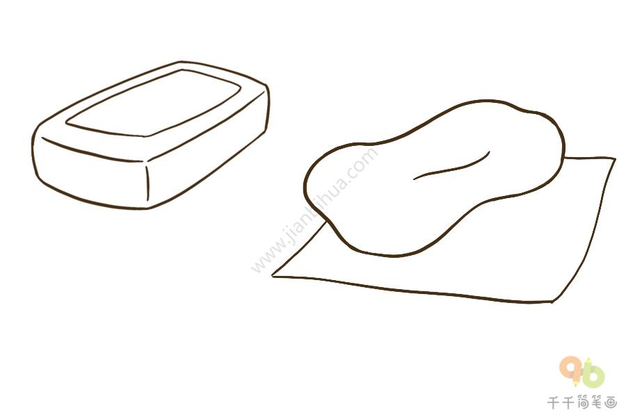 香皂简笔画生活用品简笔画