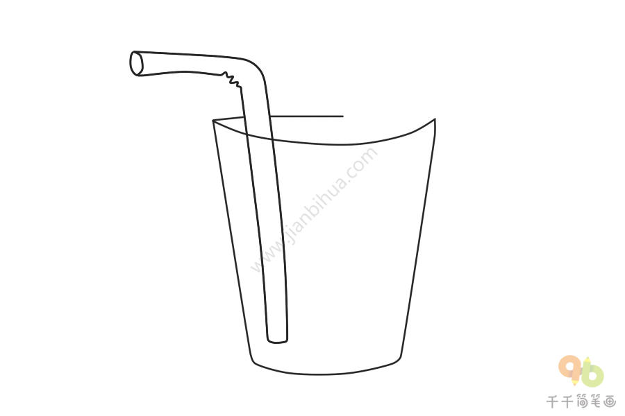 简笔画柠檬汁简笔画饮品简笔画