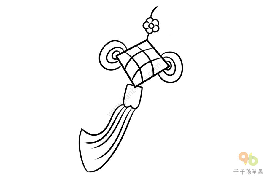 漂亮的挂饰简笔画图片大全简单易学生活用品简笔画