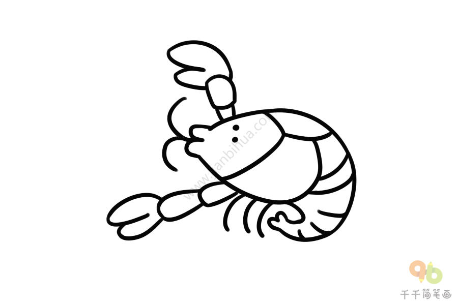 小龙虾简笔画图片大全集龙虾简笔画
