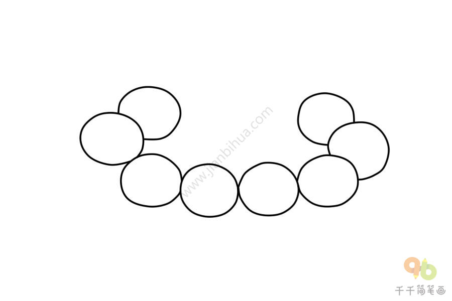 简笔画珍珠手链简笔画图片时尚穿搭简笔画