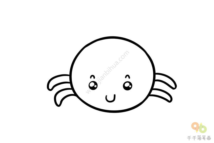 可爱q版蜘蛛简笔画蜘蛛简笔画
