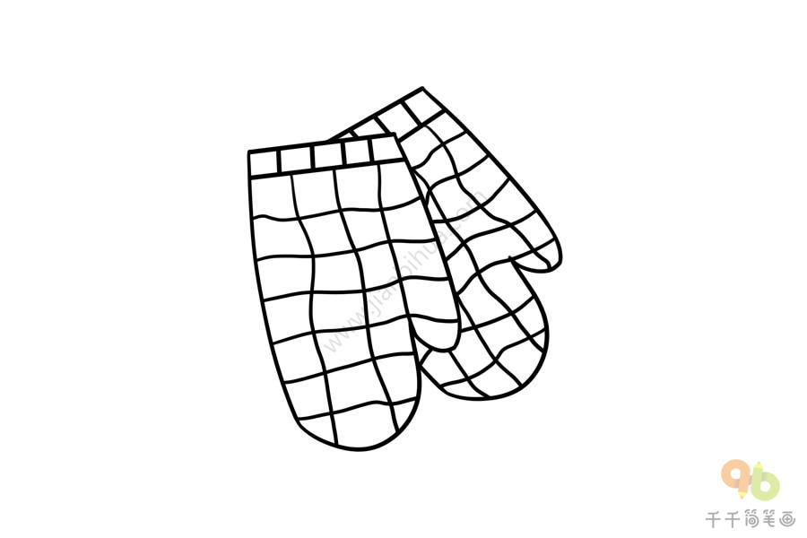 耐高温防烫手套简笔画图片大全生活用品简笔画