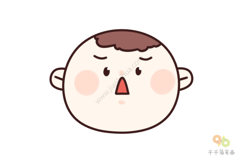 人物表情包惊讶的小男孩简笔画表情包简笔画简笔画作品