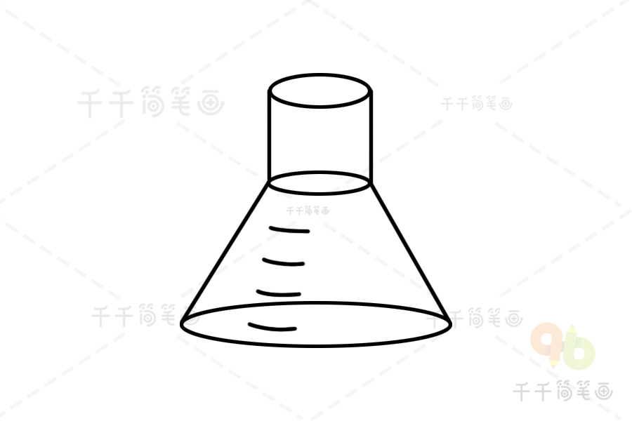 实验烧瓶简笔画生活用品简笔画
