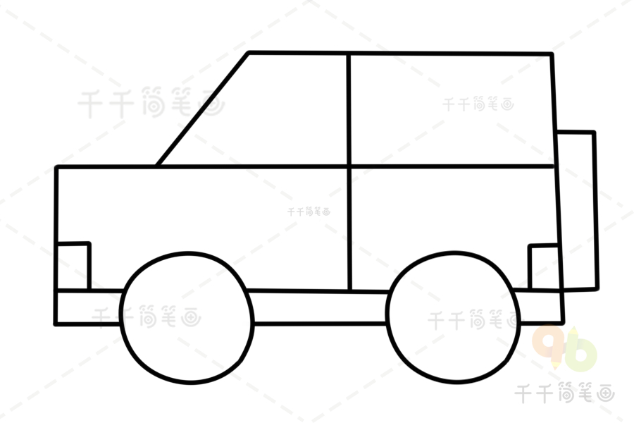 位置:>艺考>-儿童画>-儿童画画>-简笔画>-越野车简笔画亲子绘画必备