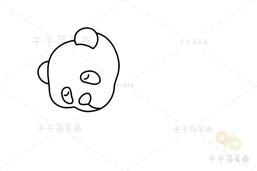 画国宝大熊猫简笔画熊猫简笔画
