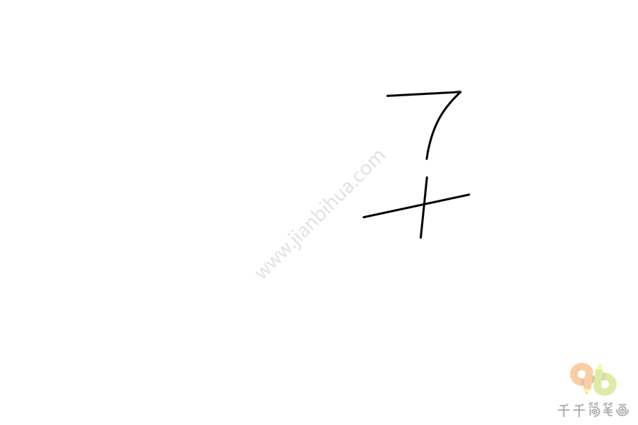 用数字7和2画老鼠简笔画神奇画简笔画