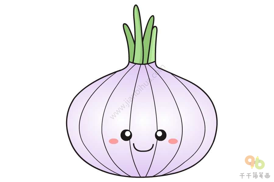 洋葱简笔画教程蔬菜简笔画