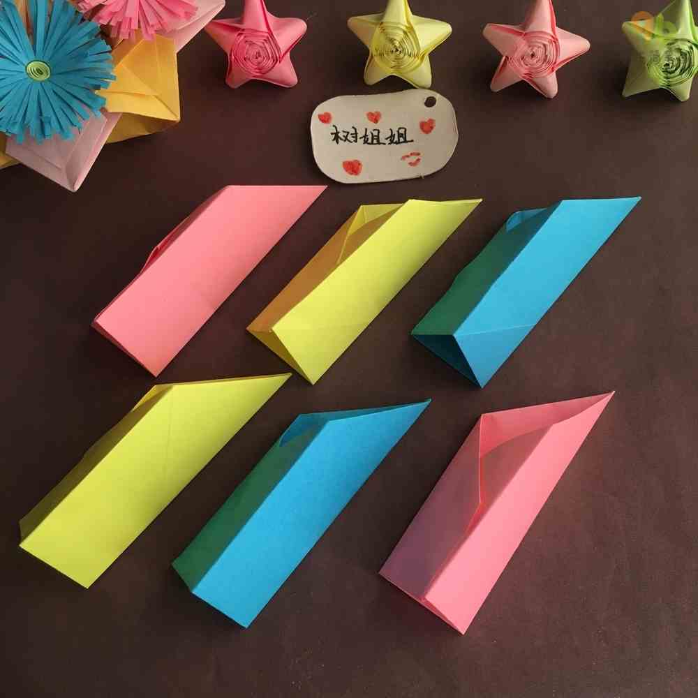 实用折纸6张正方形折出6格笔筒形状折纸步骤大全